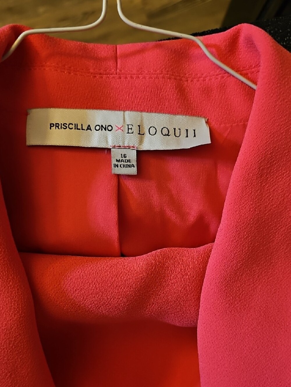 Eloquii Salmon Belted Blazer with Jogger Hem Pants - Picture 2 of 5